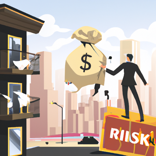 איור המתאר סיכונים פוטנציאליים בהשקעות נדל"ן.